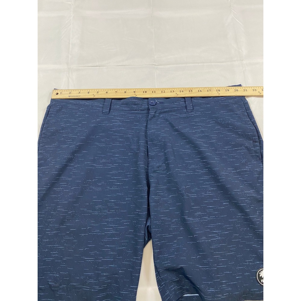 TravisMathew Mens Navy Blue Micro Streak Performance Golf Shorts Size 40 - Picture 8 of 9